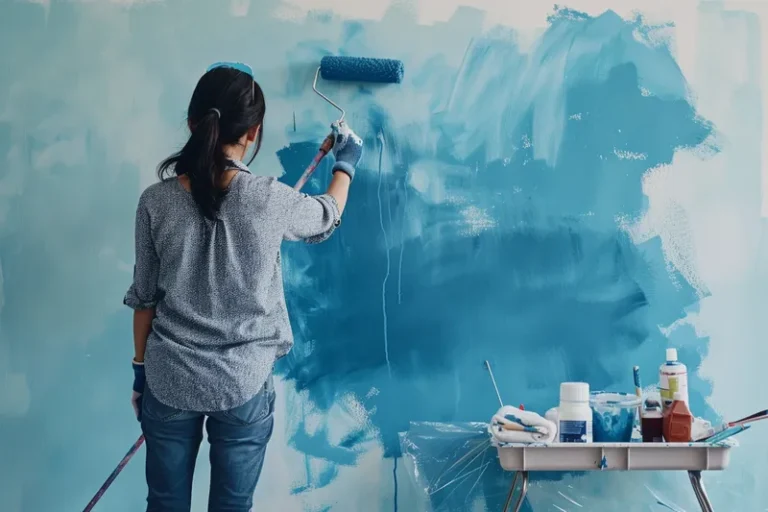 como pintar una pared con rodillo 1