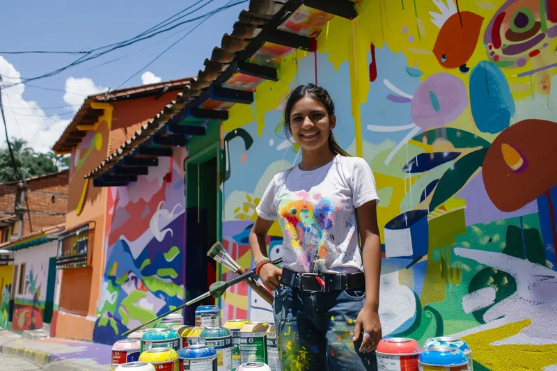 como pintar un mural en pared