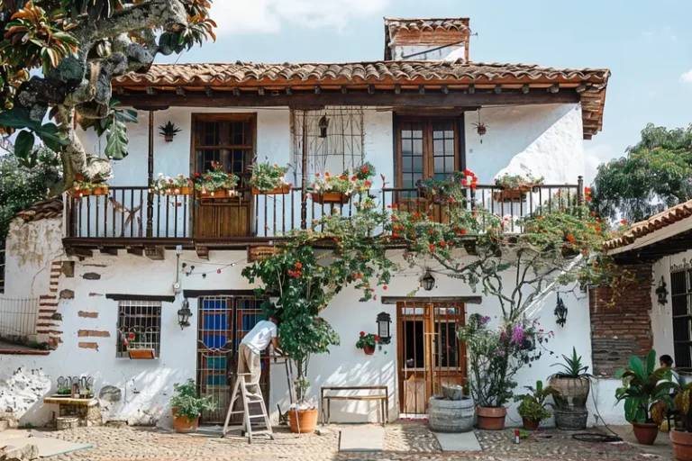 como pintar una casa colonial