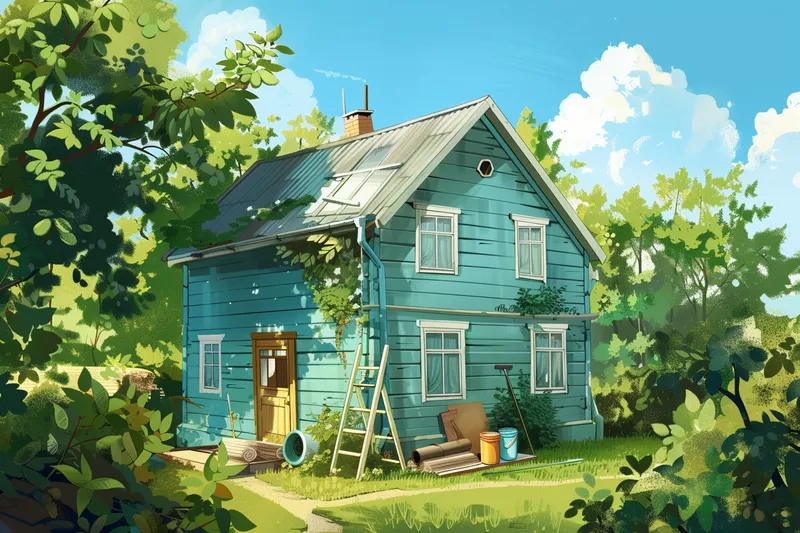 como pintar una casa prefabricada de madera
