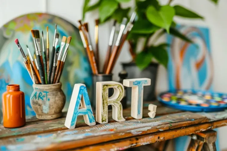 como pintar unas letras de madera