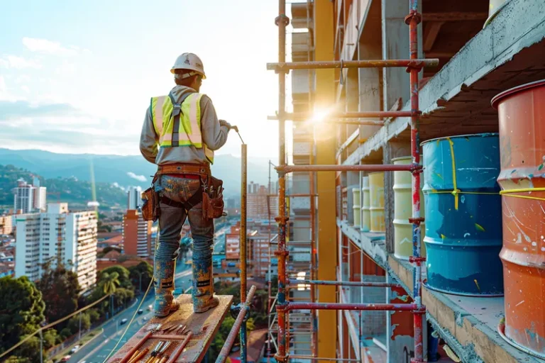 herramientas para pintar edificios